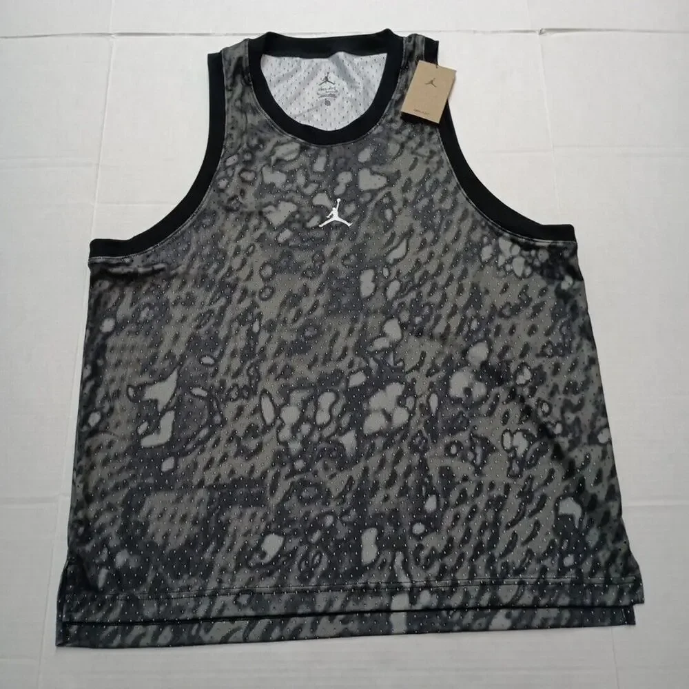 Men's Nike Jordan Dri-Fit Sleeveless Tank Top Mesh Jersey Men's XL FN5854-010